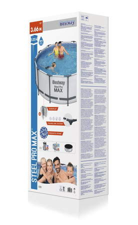 Basen Ogrodowy Stelażowy 366 x 122 cm Bestway 56420