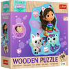 Puzzle Drewniane Konturowe - 50 - Wesoła Gabby - Koci Domek Gabi - Trefl 20260
