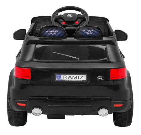 Autko Start Run na akumulator Czarny + Pilot + Bezpieczny SUV