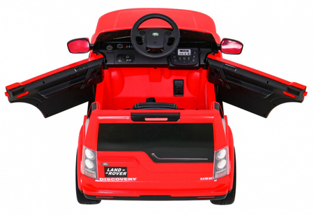 Land Rover Discovery Autko elektryczne dla dzieci, Czerwony SUV + Pilot