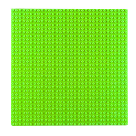 Płyta Plansza Konstrukcyjna Do Klocków Budowania Jasnozielona 25,5x25,5 cm