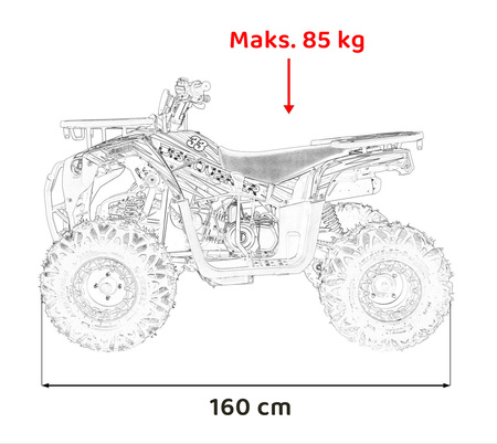 Pojazd Quad Spalinowy 125CC DISCOVERER Czarny