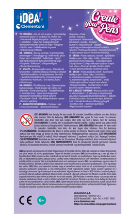 Idea Art Zestaw Mini Fabryka Długopisów Najlepsi Przyjaciele Clementoni 18162