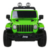 Jeep Wrangler Rubicon na akumulator dla dzieci Zielony + Pilot + Radio MP3 LED + Koła EVA