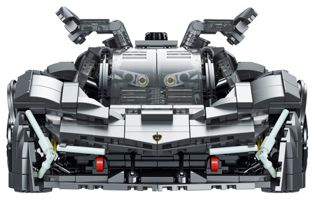 Zestaw Klocków Autko Sportowe Szare 1512el.