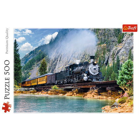 Puzzle - 500 - Górski pociąg - Trefl 37379