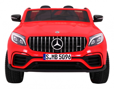 Auto Mercedes GLC 63S dla dzieci Czerwony Suv + Napęd 4x4