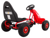 Gokart Champion na pedały dla dzieci 3+ Czerwony + Pompowane opony + Regulowane siedzisko + Ręczny hamulec