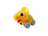 Dinozaur Na Kółkach Żółty Triceratops Figurka