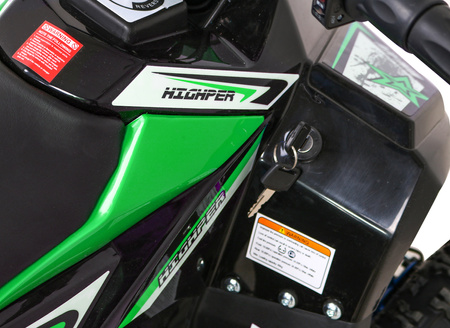 Quad HIPERFECT na akumulator Zielony 35km/h + Silnik 1000W + Koła pompowane + Regulacja siedzenia