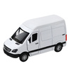 Samochód Dostawczy Metalowy Z Napędem Pull Back Światła Dźwięki Biały 1:32