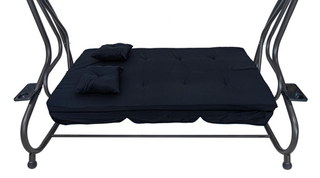 Huśtawka Ogrodowa Siedzisko Textylina 2x1 Granatowa