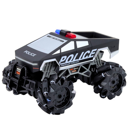 Auto Terenowe Pick Up Truck Policja Zdalnie Sterowany RC Światła Dym 1:16