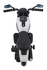 Motorek Chopper FASTER na akumulator dla dzieci Biały + Radio FM + Panel audio + LED