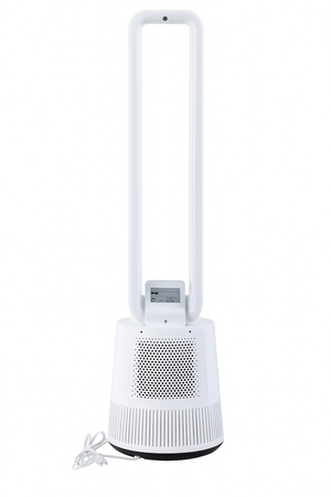 Wentylator Bezłopatkowy Podłogowy Oscylacja Timer Wyświetlacz LCD PILOT