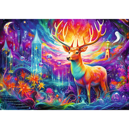 Puzzle - 1000 - Mistyczny jeleń - Trefl 10933