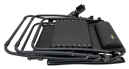 Leżak Ogrodowo Plażowy Czarny