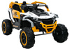 Pojazd na akumulator M3 Żółto-Biały 4x4