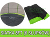 Siatka ochronna SkyRamiz Zielony do trampoliny ogrodowej 244cm/8FT 6 tuneli na słupki