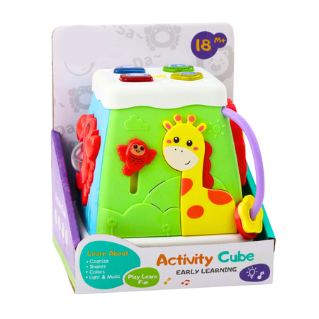 Kostka Edukacyjna Wielofunkcyjna Interaktywna Światła Dźwięki