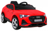 Audi E-Tron Sportback dla dzieci Czerwony + Pilot + Napęd 4x4 + Wolny Start + Radio MP3 + LED