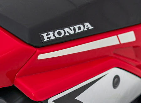 Motorek Cross Honda CRF 450R na akumulator dla dzieci Czerwony + 3 Koła + Gumowy Bieżnik + Klakson