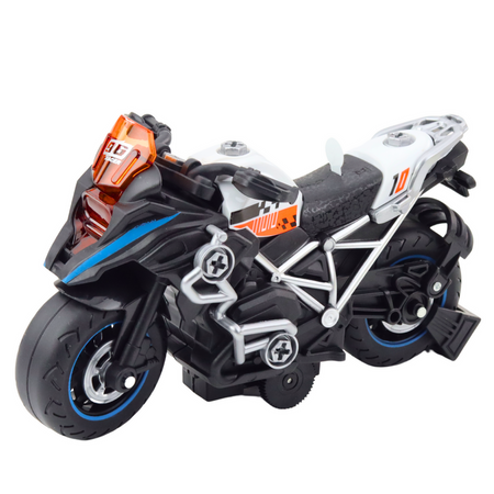 Motor Wyścigowy Do Skręcania Rozkręcania DIY Światła Dźwięki Czarny