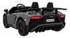 Auto Lamborghini Aventador SV na akumulator dla 2 dzieci Szary + Pilot 2,4 GHz + Pianka EVA + Audio LED