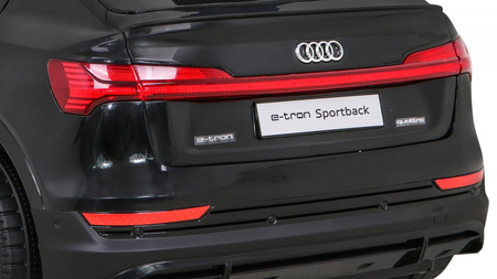 Audi E-Tron Sportback dla dzieci Czarny + Pilot + Napęd 4x4 + Wolny Start + Radio MP3 + LED