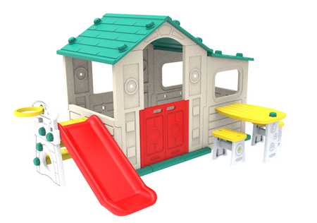 Duży Dom Z Przedsionkiem 4w1 Zielony Dach