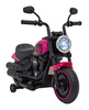 Motorek Chopper FASTER na akumulator dla dzieci Różowy + Radio FM + Panel audio + LED