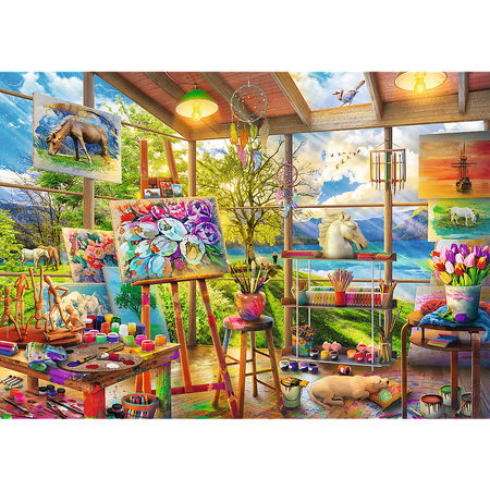 Puzzle - 2x500 - Sztuka malowania - Trefl 37530