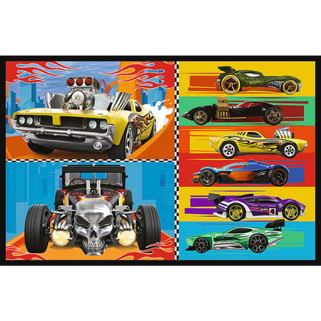 Puzzle - 2x70 - Samochodziki - Hot Wheels - Trefl 34442