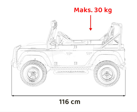 Pojazd Land Rover Defender 110 SVX Concept Różowy