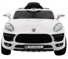 Autko Turbo-S na akumulator dla dzieci Biały + Pilot + Wolny Start + Koła EVA + Radio MP3