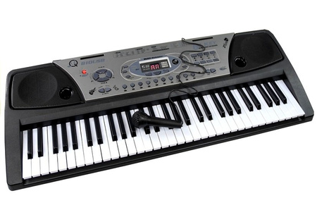 Organy Keyboard + Mikrofon Zasilacz MQ-810 MP3