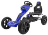 Gokart Grand Ride na pedały dla dzieci 3+ Niebieski + Koła EVA + Regulacja fotela + Hamulec ręczny