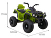Quad ATV Air na akumulator dla dzieci Zielony + Koła pompowane + Radio MP3 + Wolny Start