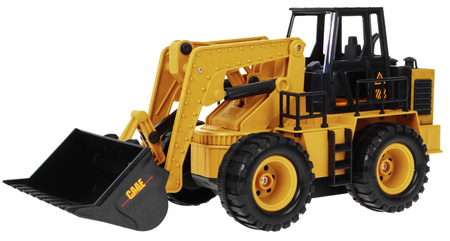 Zdalnie sterowany Spychacz dla dzieci 3+ Model 1:24 Ruchoma łyżka + Dźwięki + Akcesoria