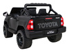 Toyota Hilux na akumulator dla dzieci Czarny Pickup + Napęd 4x4 + Pilot