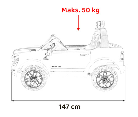 Pojazd RAM 3500 Straż Pożarna Czerwony