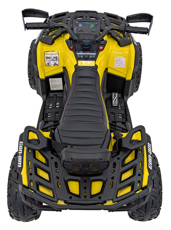 Quad Can Am Outlander ATV z Pilotem Żółty