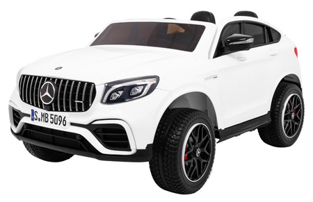 Auto Mercedes GLC 63S dla dzieci Biały SUV + Napęd 4x4