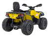 Quad Can Am Outlander ATV z Pilotem Żółty