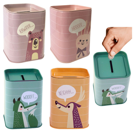 Skarbonka Zwierzątko Metalowa Nauka Oszczędzania 11x8cm