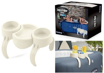 Uchwyt na napoje do Jacuzzi Lay-Z-Spa BESTWAY + 2 Przegrody + Tacka