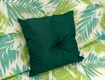 Huśtawka Ogrodowa Siedzisko Textylina 2x1 Wzór Liście Palmy