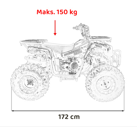 Pojazd Quad Spalinowy 200CC MONSTER Pomarańczowy