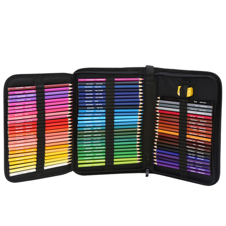 Zestaw Kredki Do Rysowania Szkicowania Sześciokątne Piórnik Etui 72el