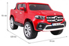 Mercedes Benz X-Class dla dzieci Lakier Czerwony Pickup